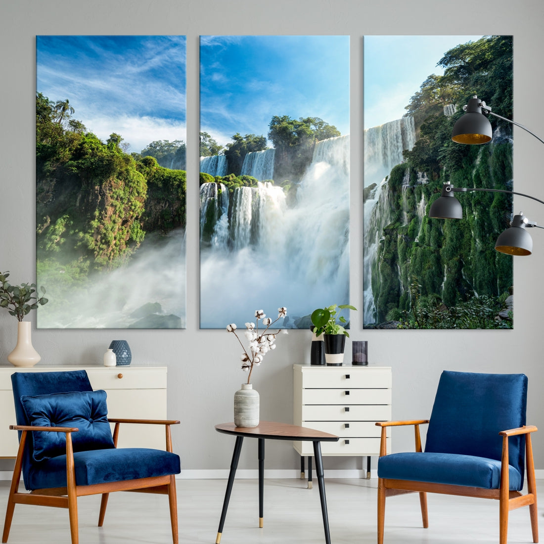 Iguazu Falls Large Wall Art Canvas Print