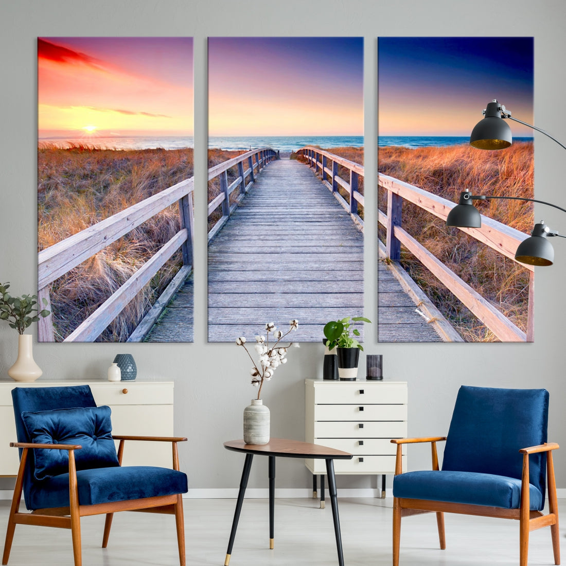 Sea Ocean Sunset Beach to Your Home with Our Wall Art Canvas PrintA Relaxing Decor Piece