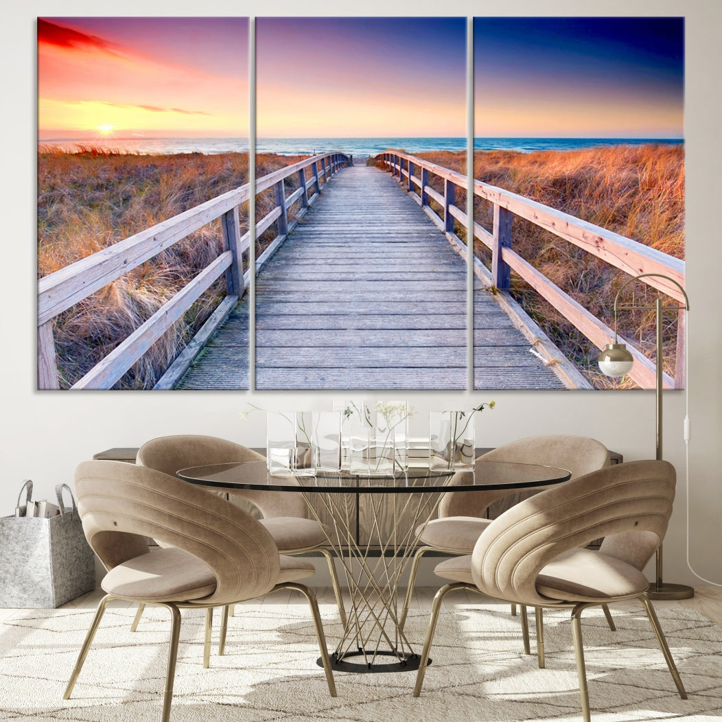 Sea Ocean Sunset Beach to Your Home with Our Wall Art Canvas PrintA Relaxing Decor Piece