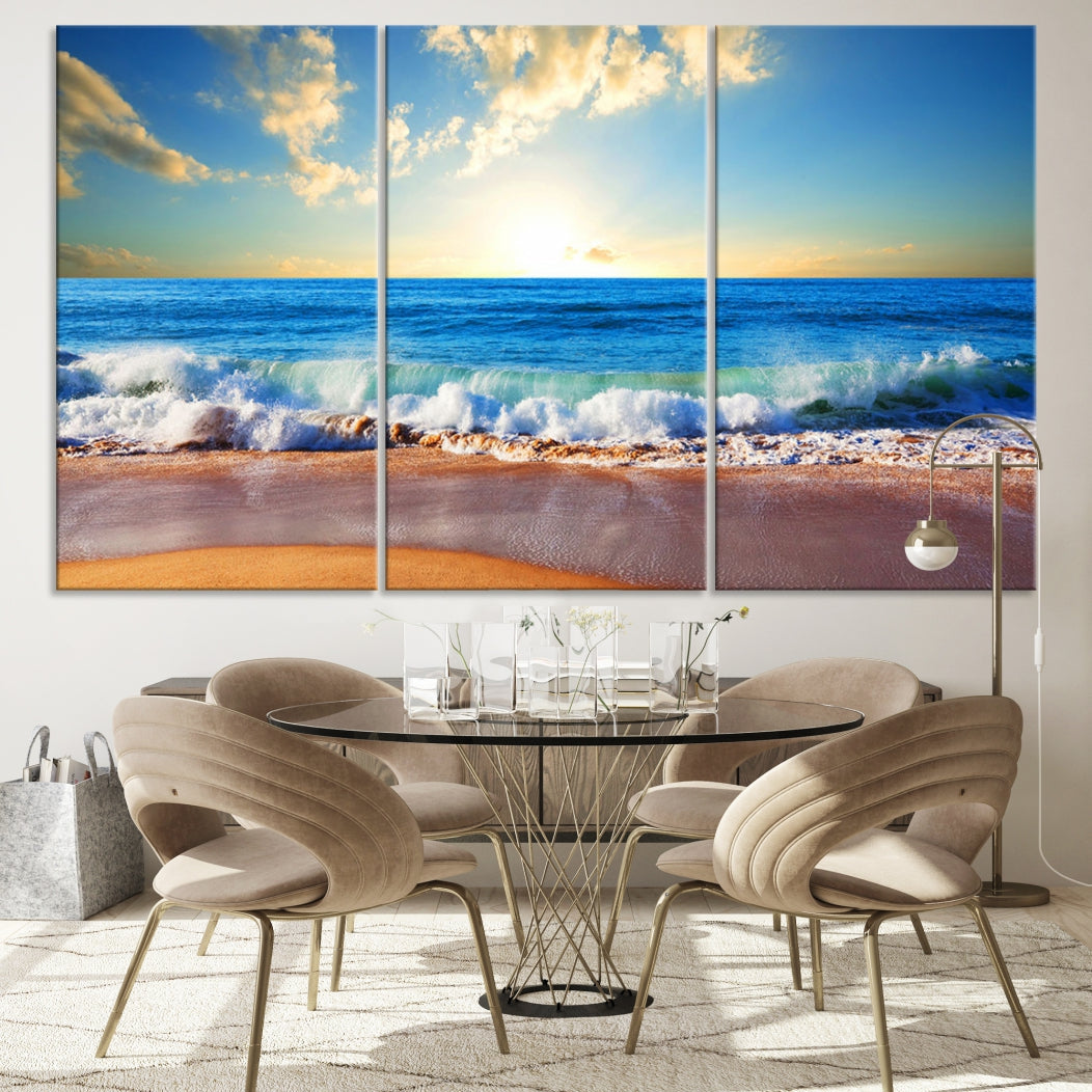 Ocean Wave See Canvas Wall Art Beach Canvas Print