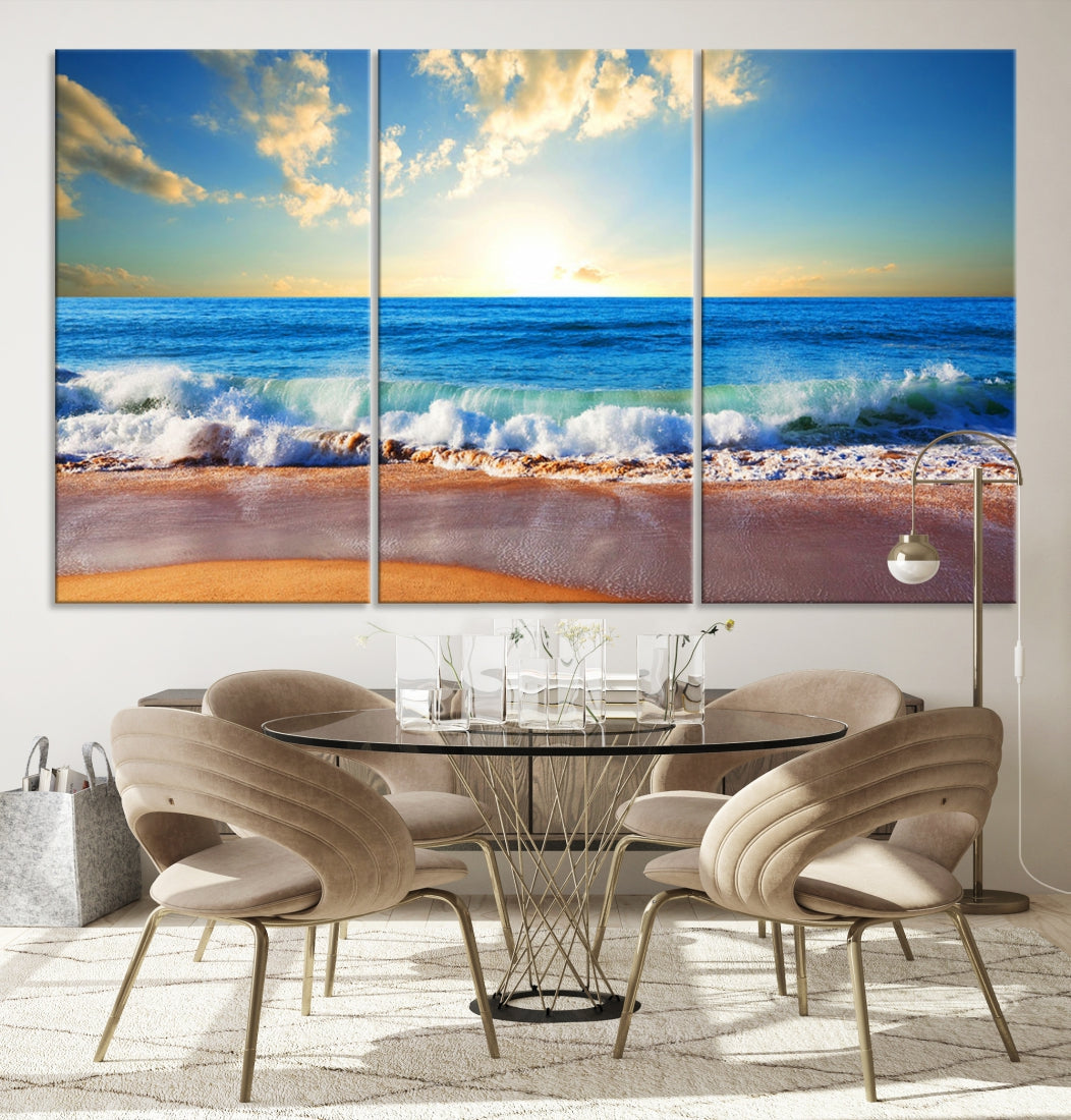 Ocean Wave See Canvas Wall Art Beach Canvas Print