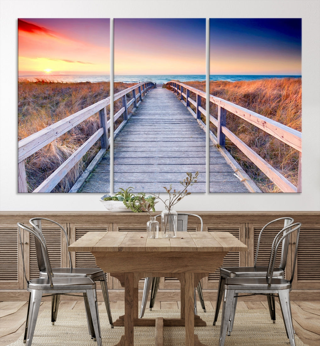 Sea Ocean Sunset Beach to Your Home with Our Wall Art Canvas PrintA Relaxing Decor Piece