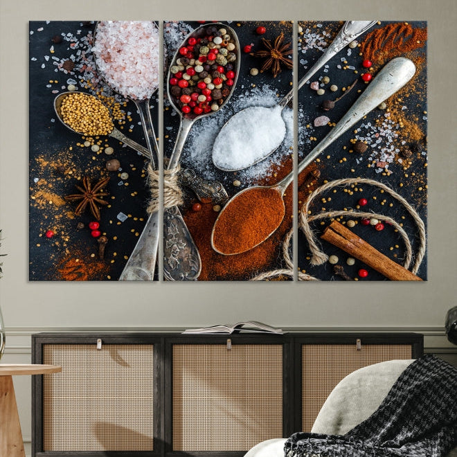 Kitchen Spice Large Wall Art Canvas Print