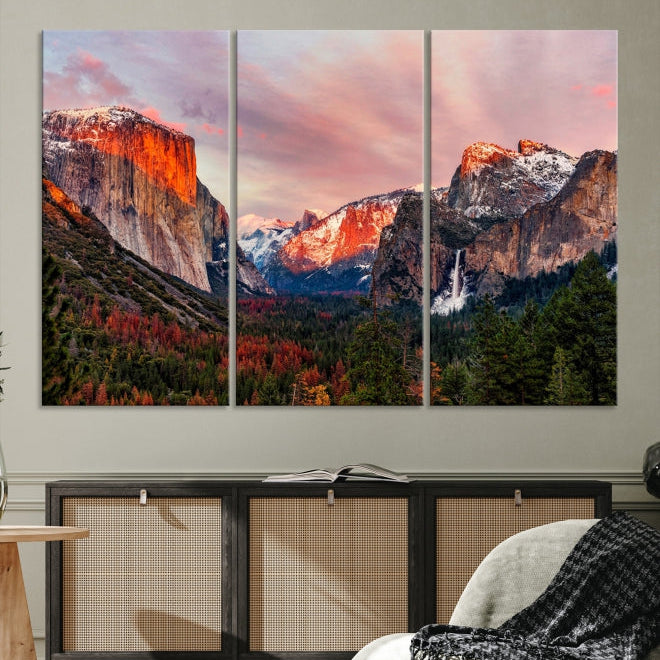 Large Yosemite National Park Wall Art Landscape Canvas Print