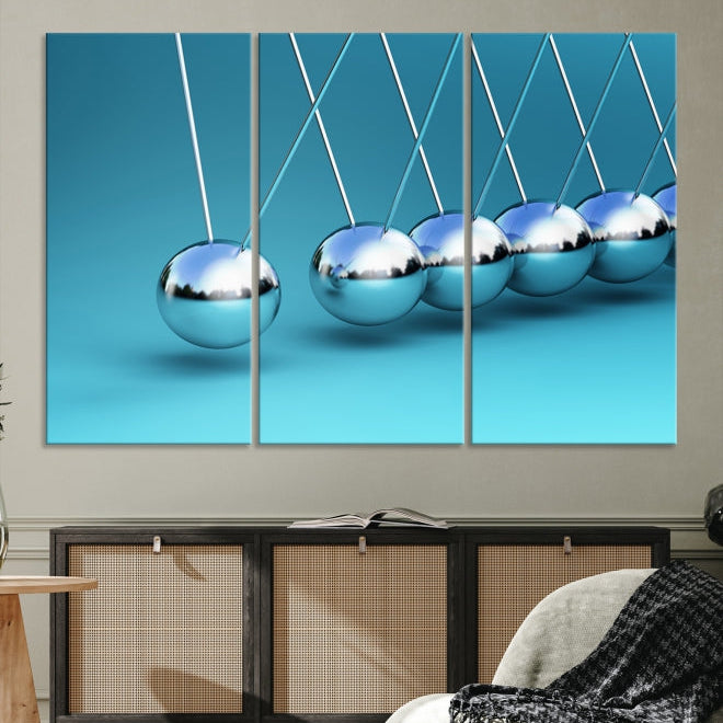 Newton's Cradle Large Wall Art Canvas Print