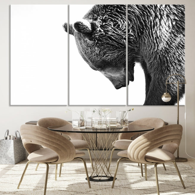 Large Wall Art Wild Bears Canvas PrintFramedReady to Hang