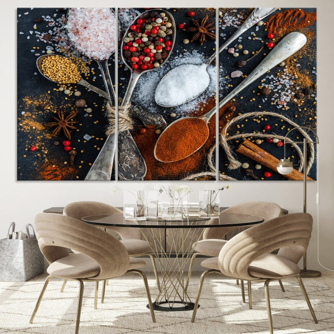 Kitchen Spice Large Wall Art Canvas Print