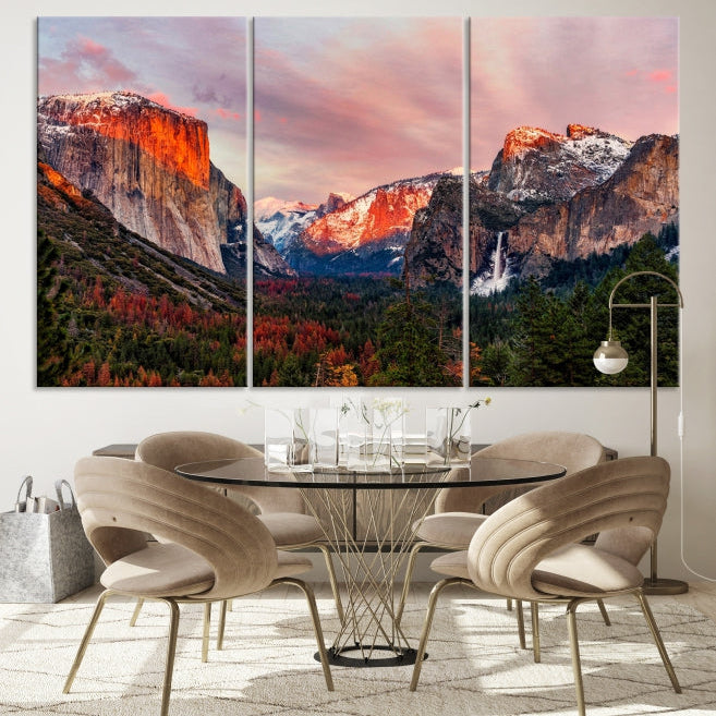 Large Yosemite National Park Wall Art Landscape Canvas Print