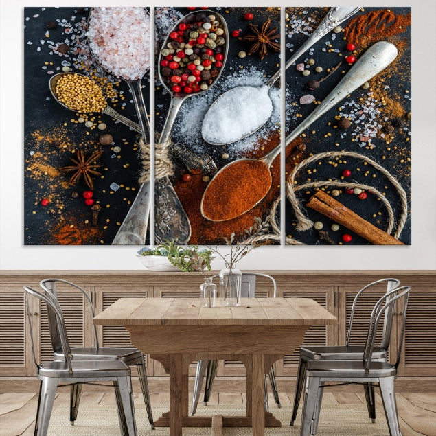 Kitchen Spice Large Wall Art Canvas Print