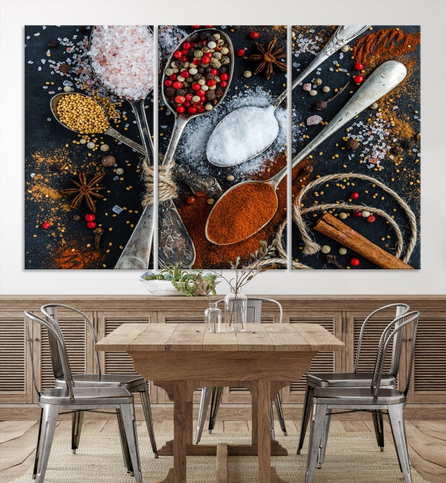 Kitchen Spice Large Wall Art Canvas Print