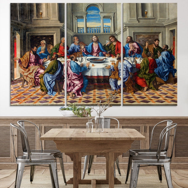 The Last Supper Jesus Religious Artwork Large Canvas Wall Art Giclee Print