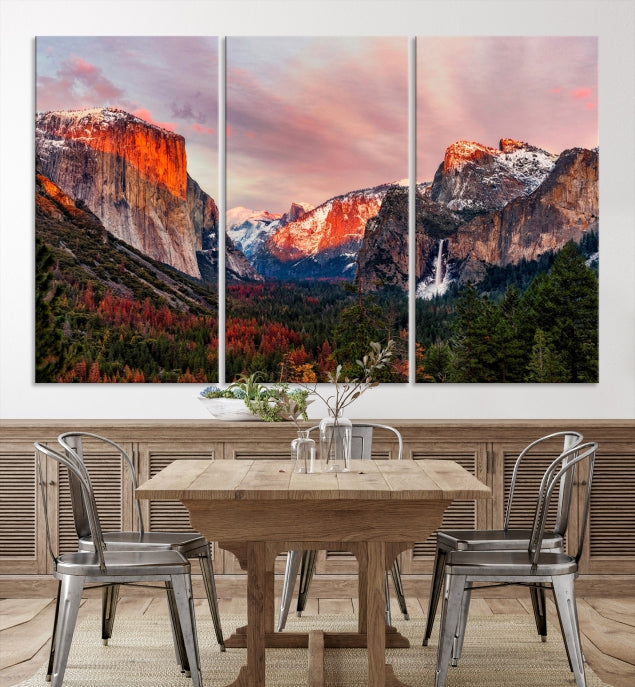 Large Yosemite National Park Wall Art Landscape Canvas Print