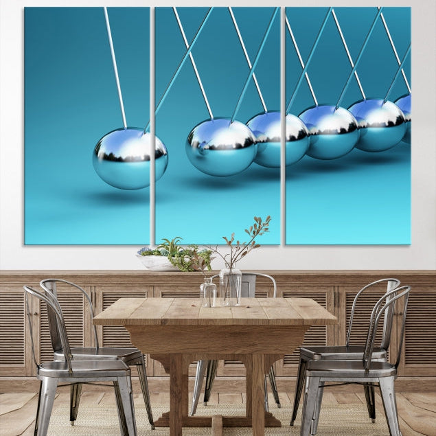 Newton's Cradle Large Wall Art Canvas Print