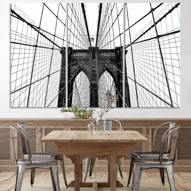 Extra Large Brooklyn Bridge Canvas Wall Art Print Living Room Apartment Decor