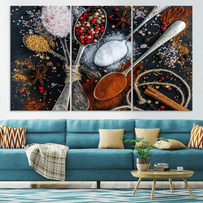 Kitchen Spice Large Wall Art Canvas Print