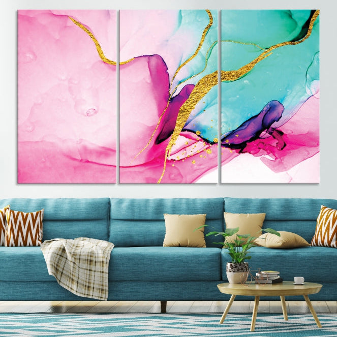 Extra Large Colorful Modern Abstract Canvas Wall Art Giclee Print