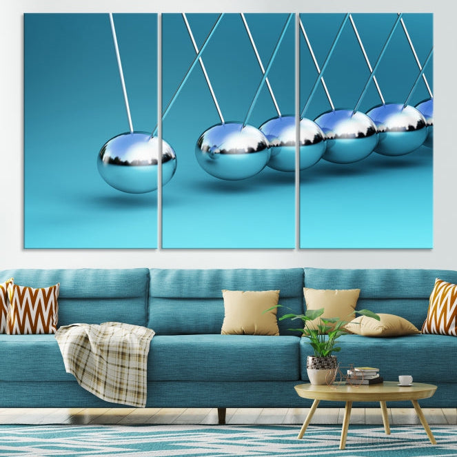 Newton's Cradle Large Wall Art Canvas Print