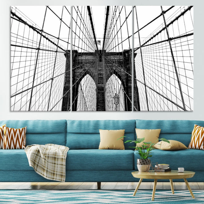 Extra Large Brooklyn Bridge Canvas Wall Art Print Living Room Apartment Decor