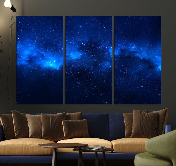 Nebula Clouds Night Sky Large Canvas Print Space Stars Wall Art Print