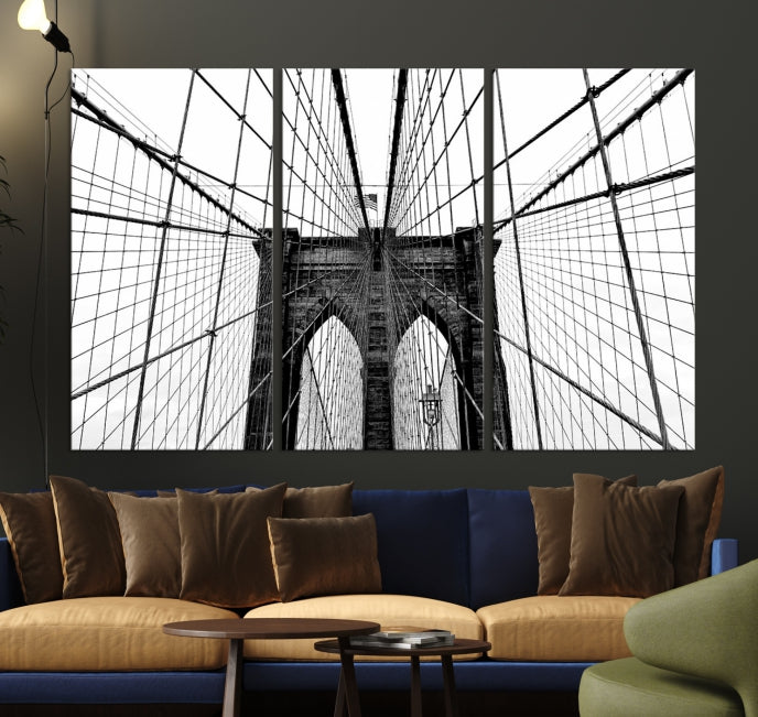 Extra Large Brooklyn Bridge Canvas Wall Art Print Living Room Apartment Decor