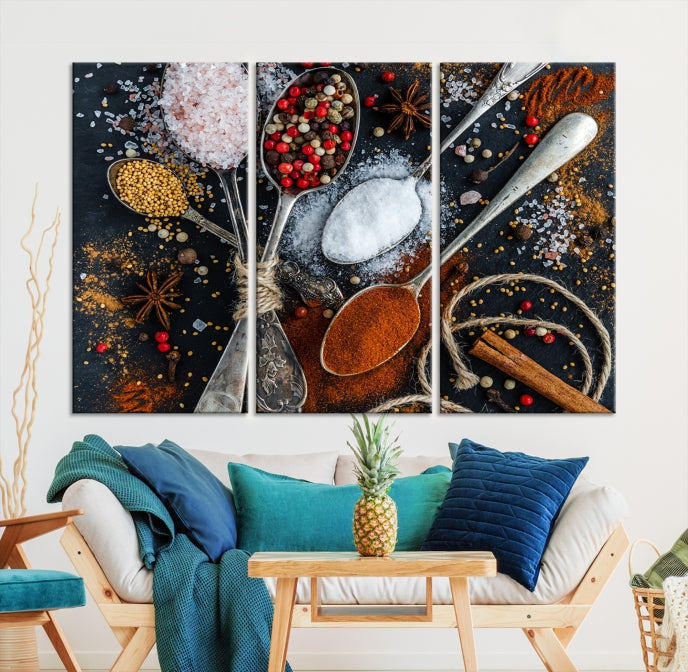 Kitchen Spice Large Wall Art Canvas Print