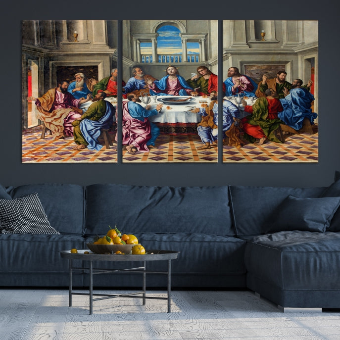 The Last Supper Jesus Religious Artwork Large Canvas Wall Art Giclee Print