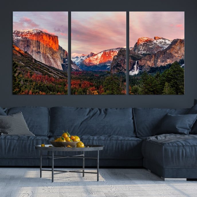 Large Yosemite National Park Wall Art Landscape Canvas Print