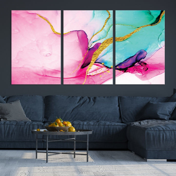 Extra Large Colorful Modern Abstract Canvas Wall Art Giclee Print