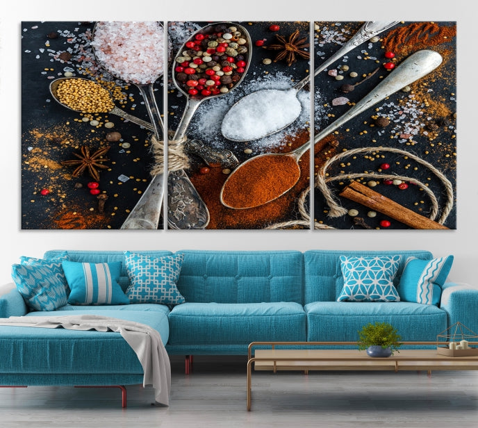 Kitchen Spice Large Wall Art Canvas Print