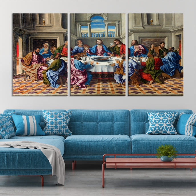 The Last Supper Jesus Religious Artwork Large Canvas Wall Art Giclee Print