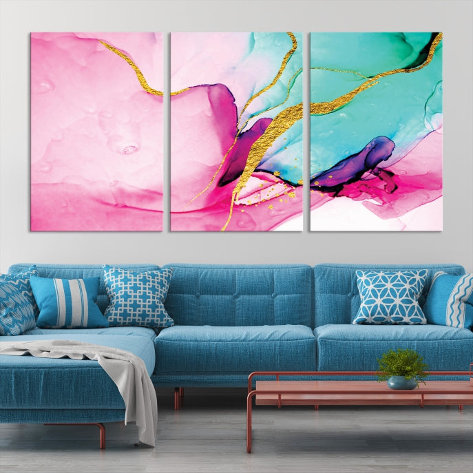 Extra Large Colorful Modern Abstract Canvas Wall Art Giclee Print