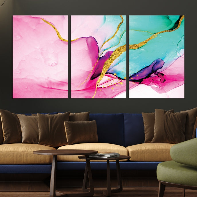 Extra Large Colorful Modern Abstract Canvas Wall Art Giclee Print