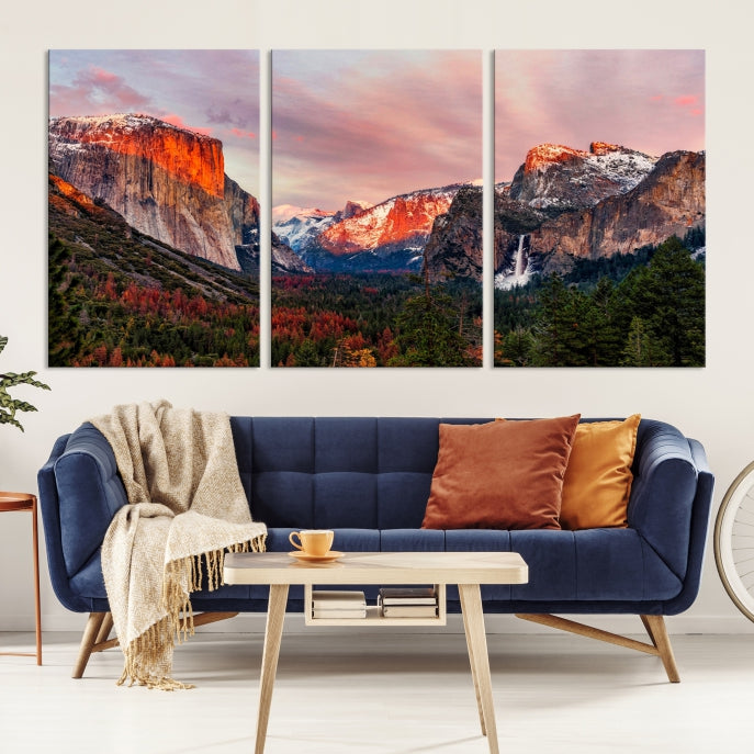 Large Yosemite National Park Wall Art Landscape Canvas Print