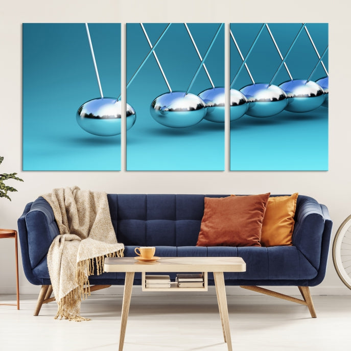 Newton's Cradle Large Wall Art Canvas Print