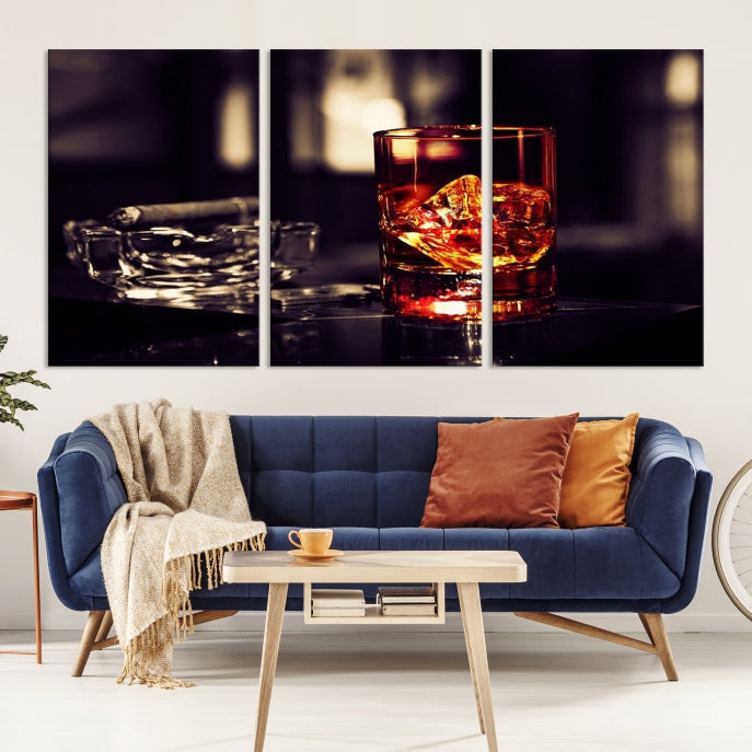 Upgrade Your Kitchen with a Touch of Whiskey & Modern StyleOur Wall Art Canvas Print Decor Piece