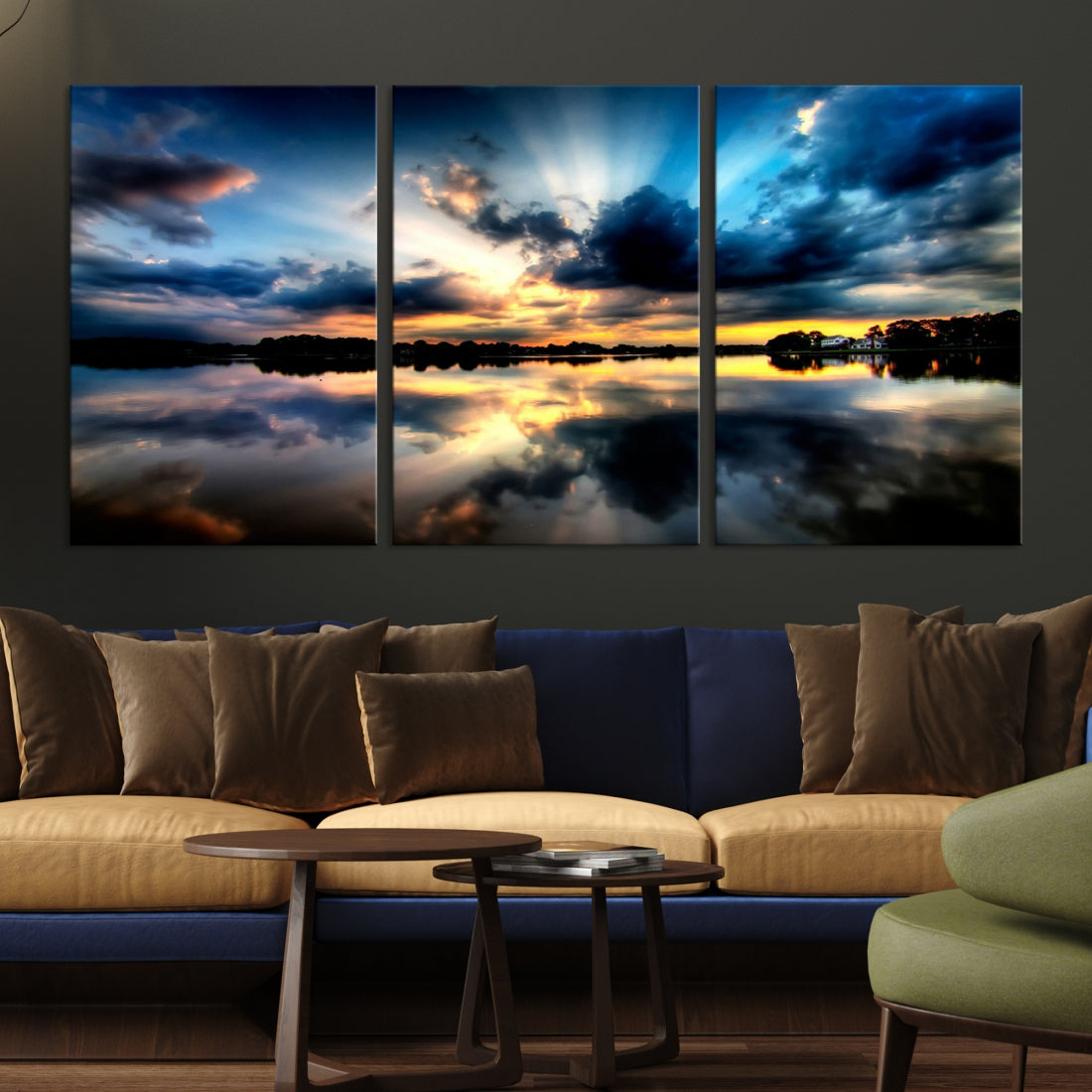 Blue Sunset to Your Walls with Our Beach View Canvas Wall Art Print