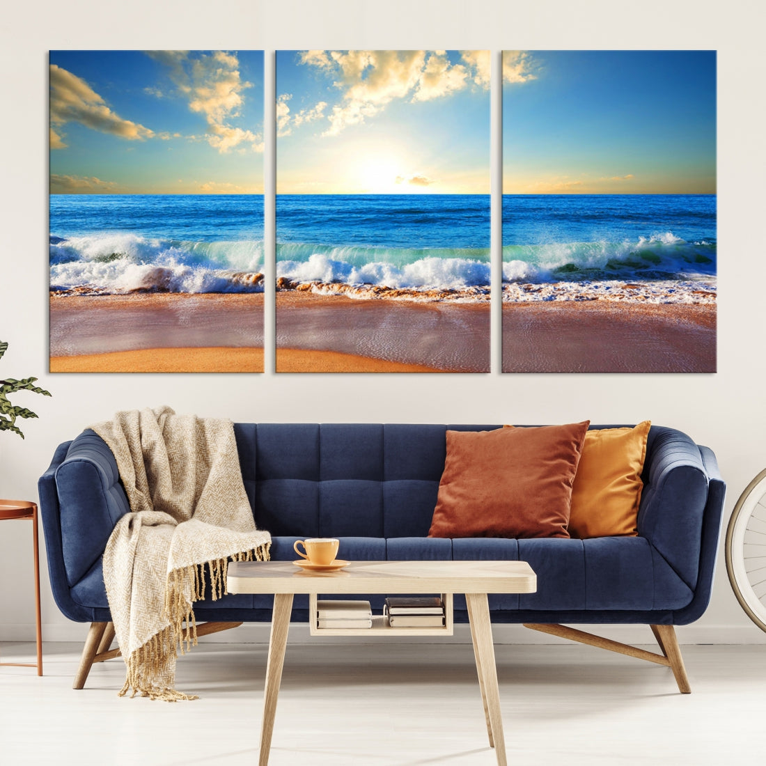 Ocean Wave See Canvas Wall Art Beach Canvas Print