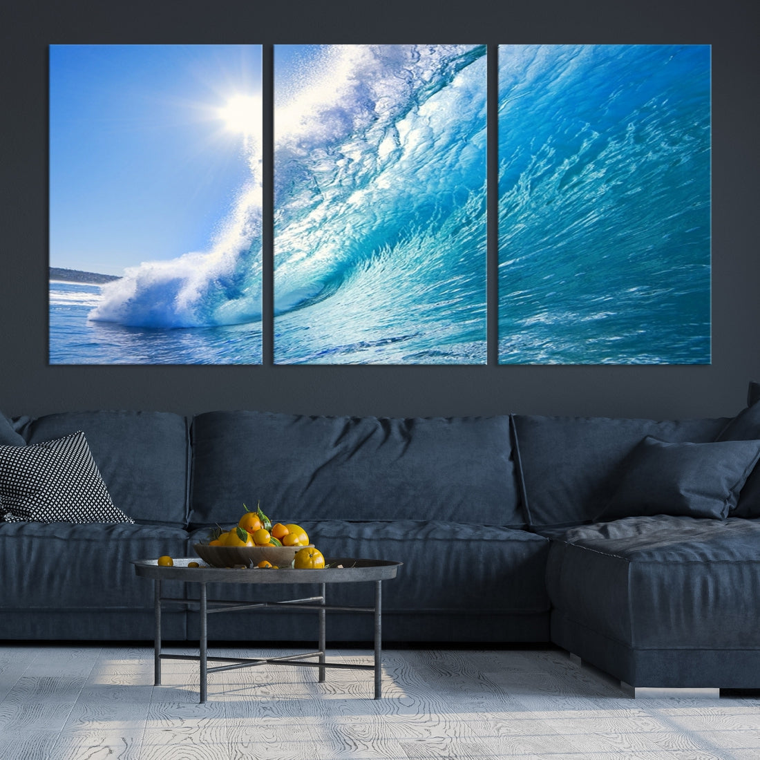 Large Artwork Canvas Print Ocean Wave Wall Art Wall Art Wave on Ocean Canvas Print for Dining Living Room Decor Art