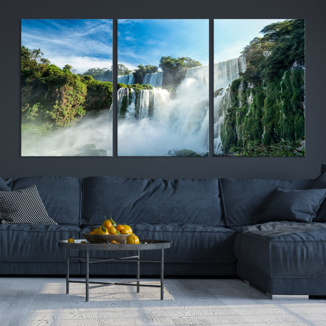 Iguazu Falls Large Wall Art Canvas Print