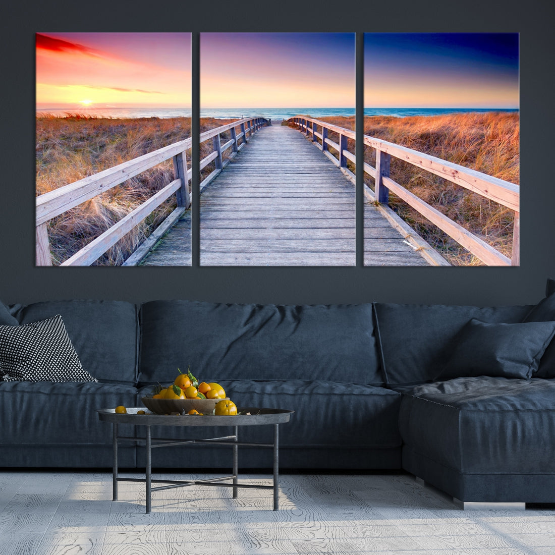 Sea Ocean Sunset Beach to Your Home with Our Wall Art Canvas PrintA Relaxing Decor Piece