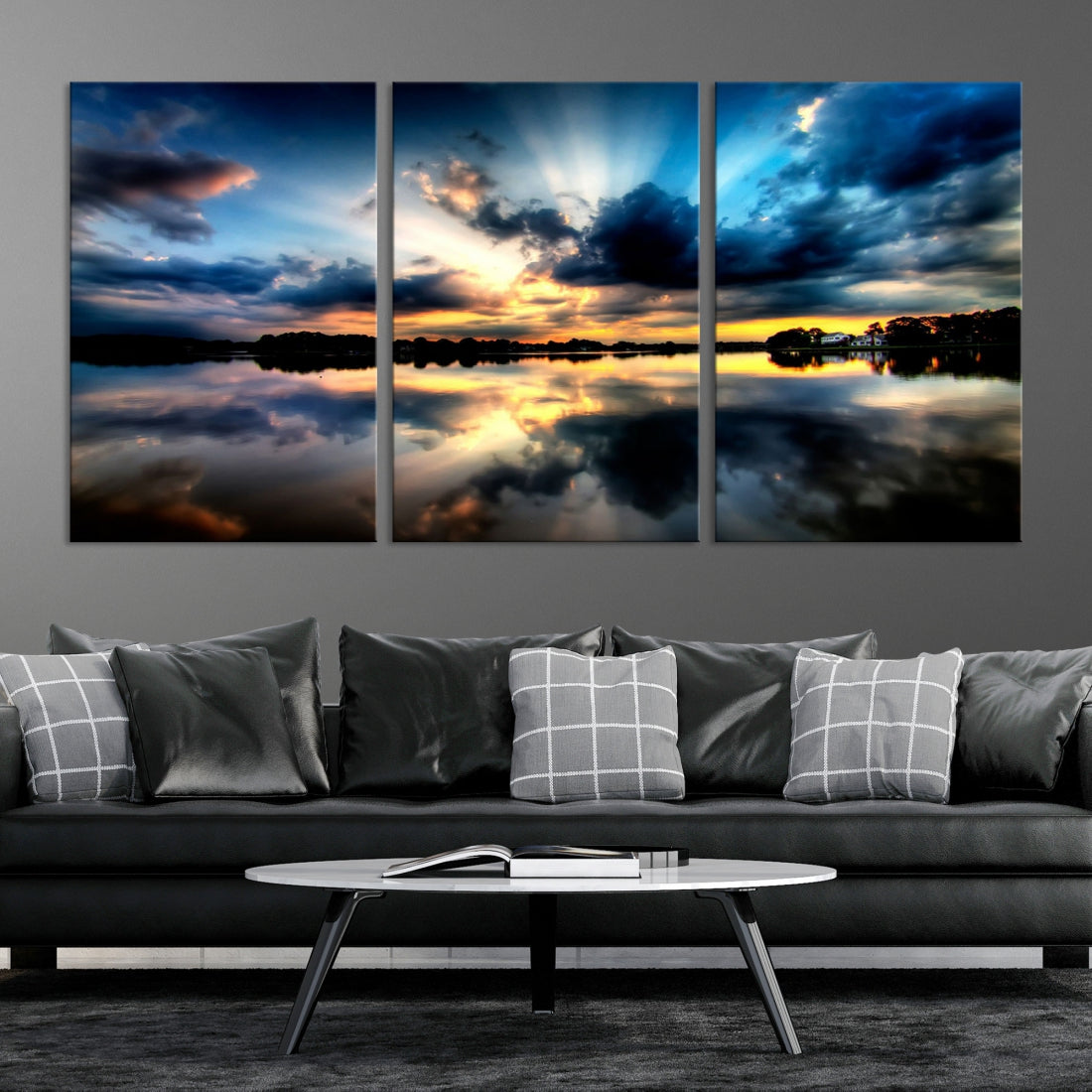 Blue Sunset to Your Walls with Our Beach View Canvas Wall Art Print