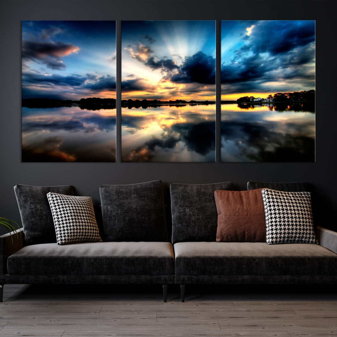 Blue Sunset to Your Walls with Our Beach View Canvas Wall Art Print