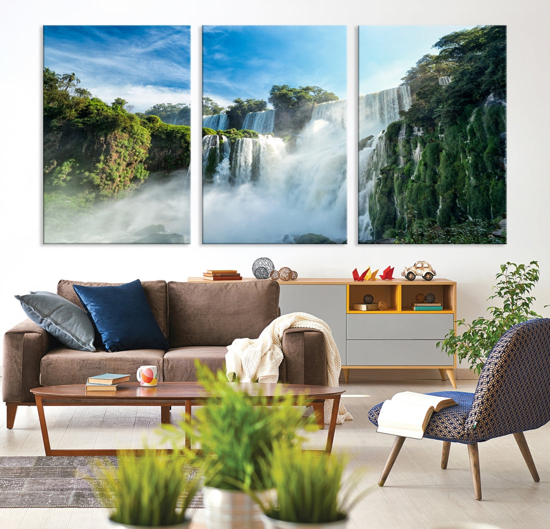 Iguazu Falls Large Wall Art Canvas Print