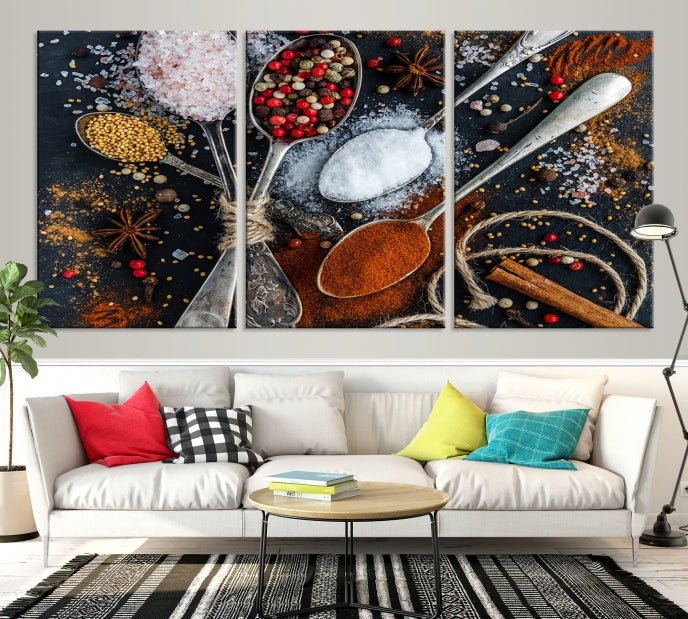 Kitchen Spice Large Wall Art Canvas Print