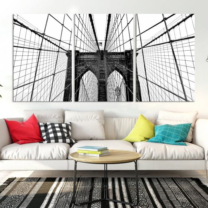 Extra Large Brooklyn Bridge Canvas Wall Art Print Living Room Apartment Decor