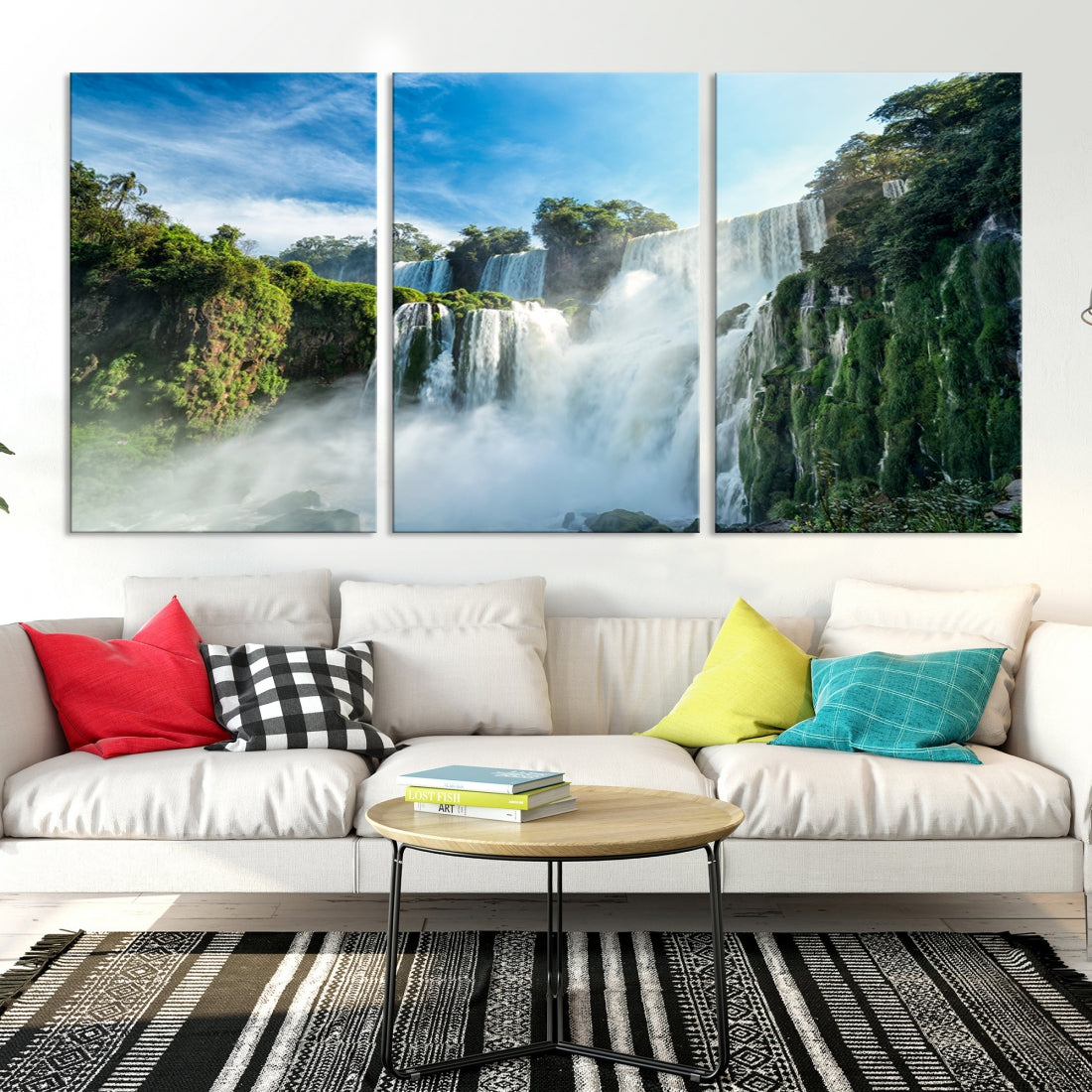 Iguazu Falls Large Wall Art Canvas Print