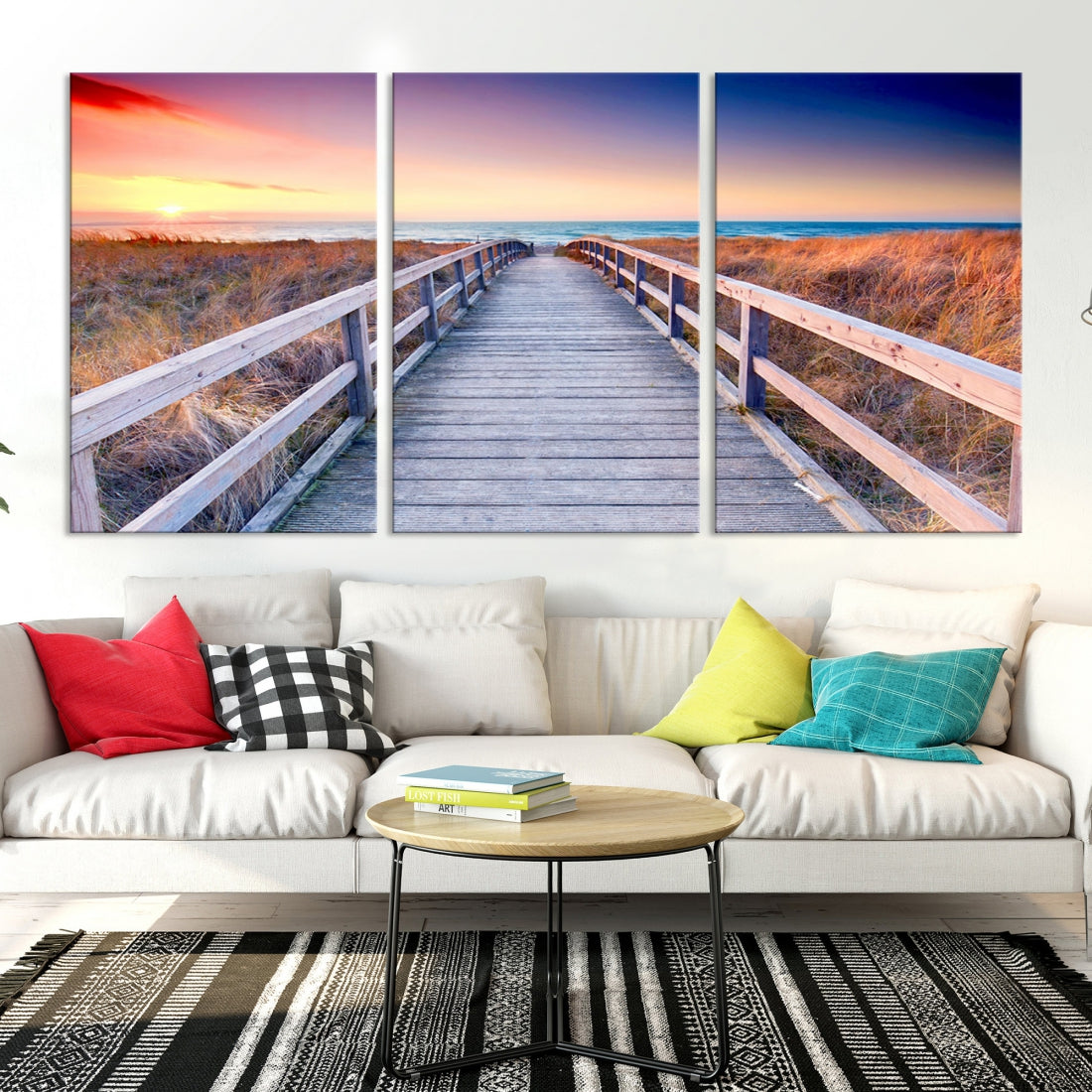 Sea Ocean Sunset Beach to Your Home with Our Wall Art Canvas PrintA Relaxing Decor Piece