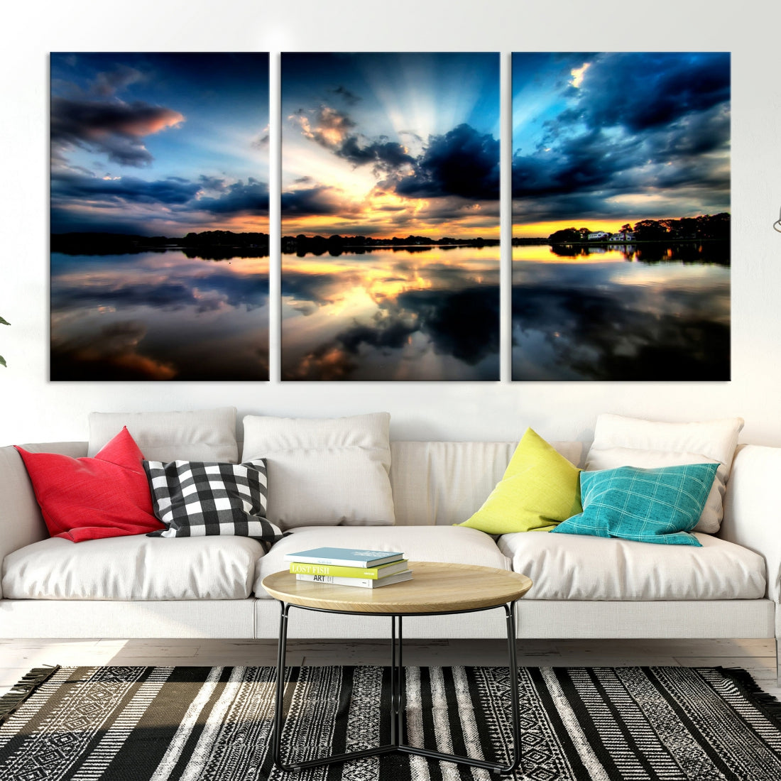 Blue Sunset to Your Walls with Our Beach View Canvas Wall Art Print