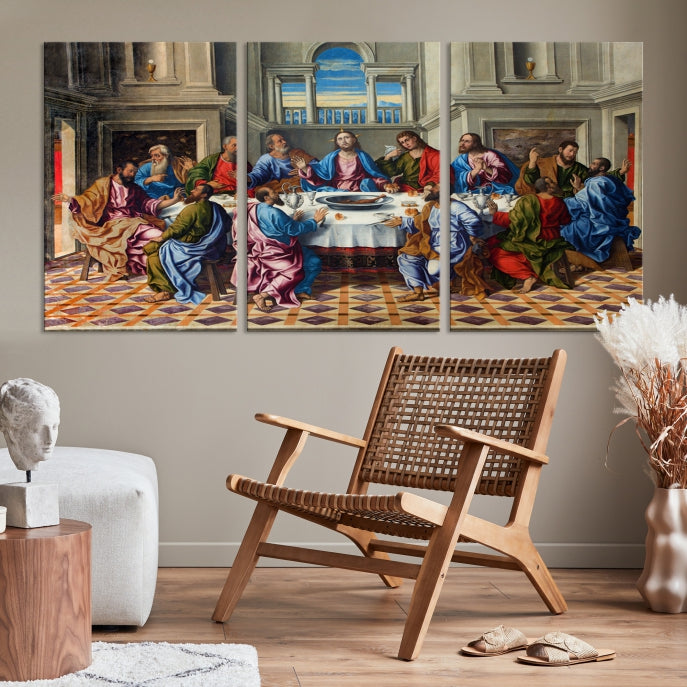 The Last Supper Jesus Religious Artwork Large Canvas Wall Art Giclee Print