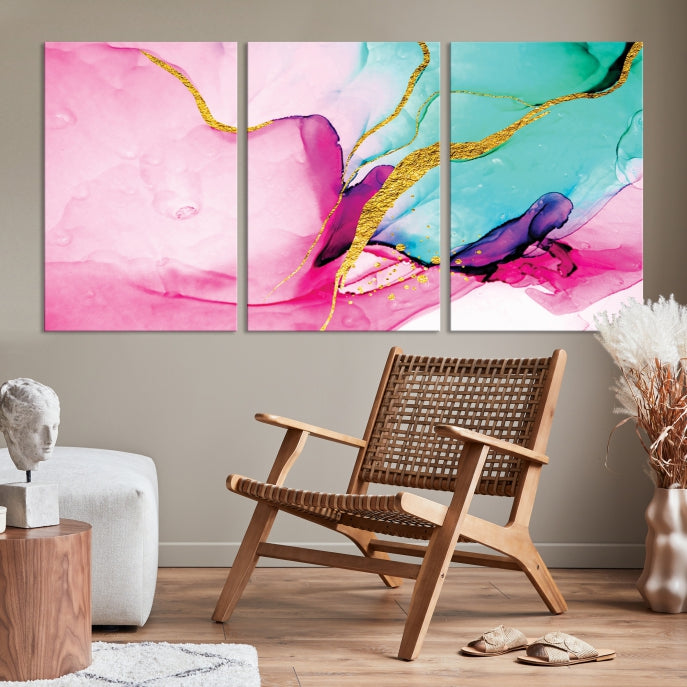 Extra Large Colorful Modern Abstract Canvas Wall Art Giclee Print